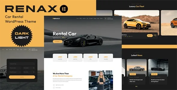 Renax - Car Rental Elementor WordPress Theme Renax - Car Rental Elementor WordPress Theme