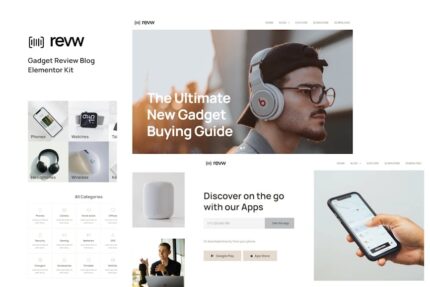 Revw - Gadget Review Blog Elementor Template Kit