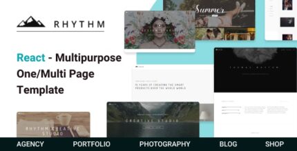 Rhythm - React Multipurpose OneMulti Page Template