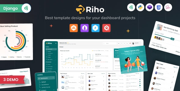 Riho - Django Admin & Dashboard Template Riho - Django Admin & Dashboard Template