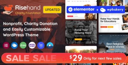 RiseHand - Charity & Donation WordPress Theme