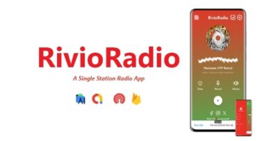 RivioRadio - A Single Station Radio App ADMOB, FIREBASE, ONESIGNAL