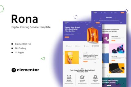 Rona - Digital Printing Service Template Kit