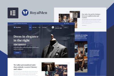 RoyalMen - Tailored Suits Elementor Template Kit