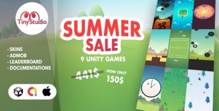 SUMMER SALE - 9 Unity games