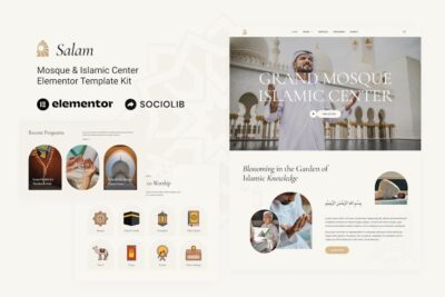 Salam - Mosque & Islamic Center Elementor Template Kit