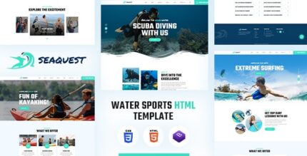 Seaquest Water Sports HTML Template