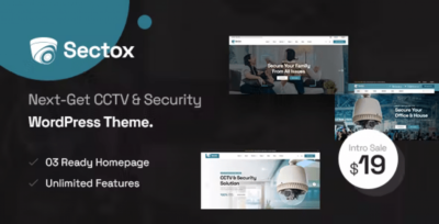 Sectox - CCTV Security WordPress Theme v1.0.7