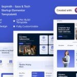 Sepiroth - Saas & Tech Startup Elementor Template Kit