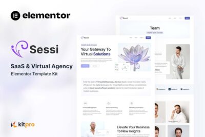 Sessi - Saas & Virtual Agency Elementor Template Kit