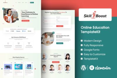 Skill Boost - Online Education Elementor Template Kit