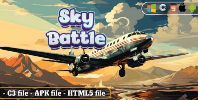 Sky Battle - Arcade Game - HTML5, Construct 3