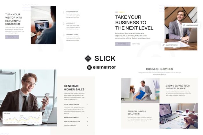 Slick - Multipurpose Business & Marketing Agency Elementor Template Kit