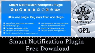 Smart Notification Wordpress Plugin. Web & Mobile Push, Fb Messenger, Fb Notification & Newsletter V10.2