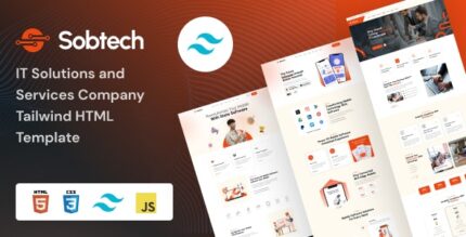 Sobtech - IT Solutions and Services Company TailwindCss HTML Template