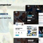 Socker - Football Team & Sports Club Elementor Template Kit