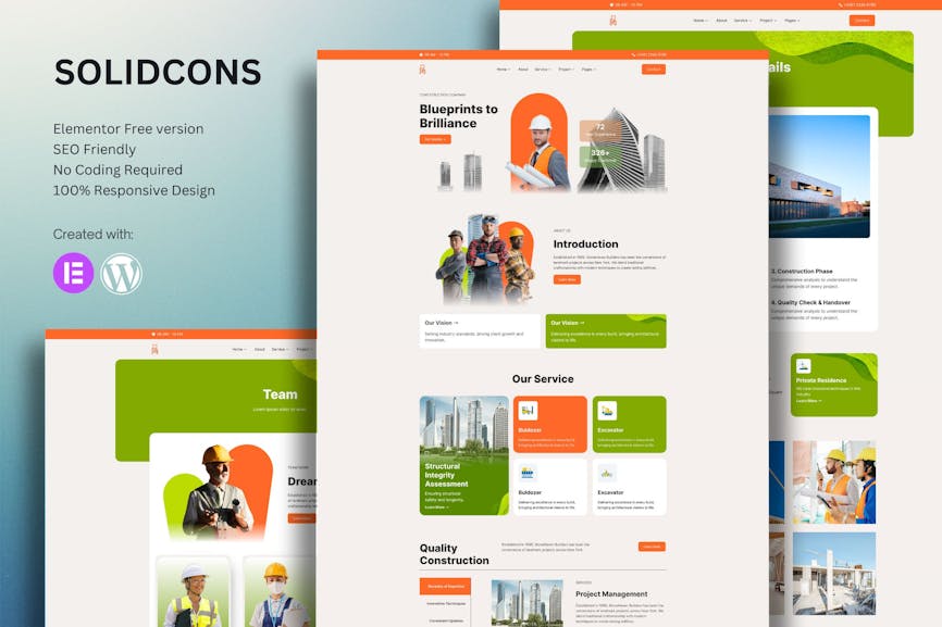 Solidcons - Construction And Industry Elementor Template Kit Solidcons - Construction And Industry Elementor Template Kit