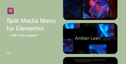 Split Media Menu for Elementor