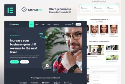 StartupInc - Startup Business Elementor Template Kit