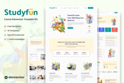 Studyfun - Course Elementor Template Kit