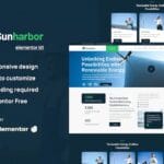 SunHarbor - Solar and Renewable Energy Elementor Template Kit