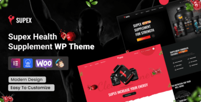 Supex - Health Supplement WordPress Theme