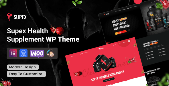 Supex - Health Supplement WordPress Theme Supex - Health Supplement WordPress Theme