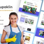 Supklin - Cleaning Service Business Elementor Template Kit