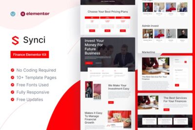 Synci - Finance Elementor Pro Template Kit