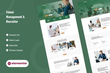 Talento - Talent Management & Recruiter Elementor Template Kit