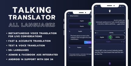 Talking Translator All Languages with AdMob Ads Android