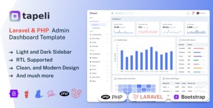 Tapeli - Laravel & PHP Admin Dashboard Template