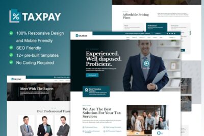 Taxpert - Tax Advisor & Consulting Elementor Template Kit