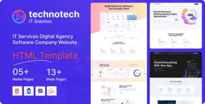 Technotech - IT Services Digital Agency Software Company HTML Template