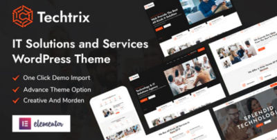 Techtrix - IT Solutions Technology WordPress Theme v2.3