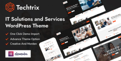 Techtrix – IT Solutions Technology WordPress Theme v2.3