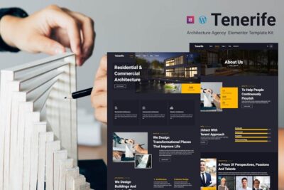 Tenerife - Architecture Agency Elementor Pro Template Kit