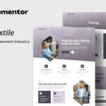 Textiles - Garment Industry Elementor Template Kit