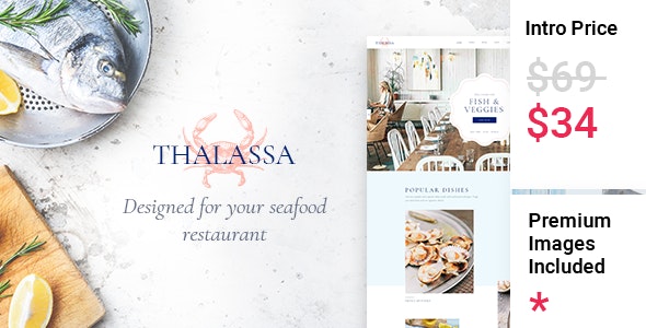 Thalassa - Seafood Restaurant Theme Thalassa - Seafood Restaurant Theme