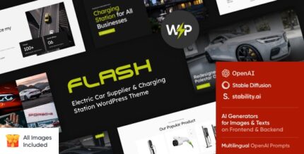 The Flash - Electric Car Supplier & Charging Station WordPress Theme v1.12