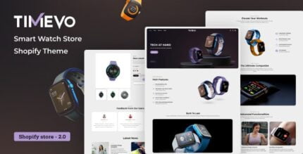 Timevo -Single Product Shop Landing Page Shopify Theme