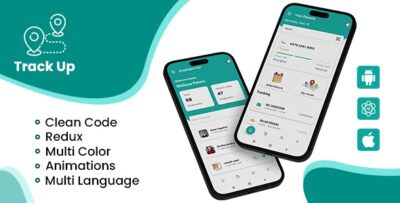 TrackUp - On Field Staff Tracking Courier Staff Tracking iOSAndroid App Template