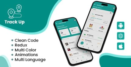 TrackUp - On Field Staff Tracking Courier Staff Tracking iOSAndroid App Template