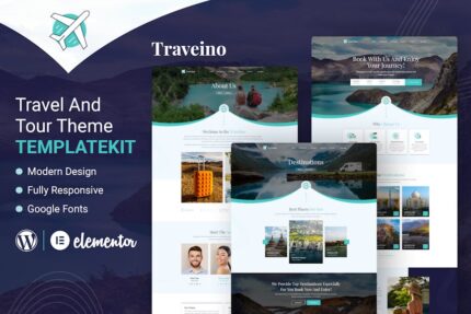 Traveino - Travel Agency Elementor Template Kit