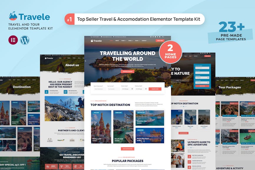 Travele - Travel & Tour Agency Template Kit Travele - Travel & Tour Agency Template Kit