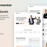 UpZenith - Startup Company & Business Elementor Template Kit