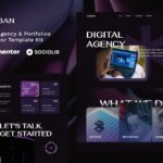 Urban - Dark Digital Agency & Portfolios Elementor Template Kit