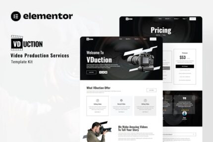 VDuction - Video Production Service Elementor Template Kit