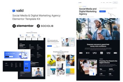 Valid - Social Media & Digital Marketing Agency Elementor Template Kit