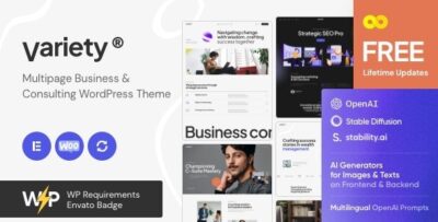 Variety — Multipage Business & Consulting WordPress Theme